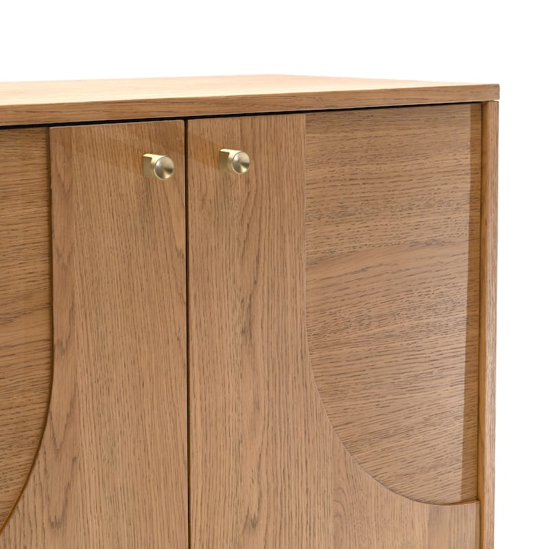 Studio London Modern Sideboard Oak Storage Cabinet and Buffet Console