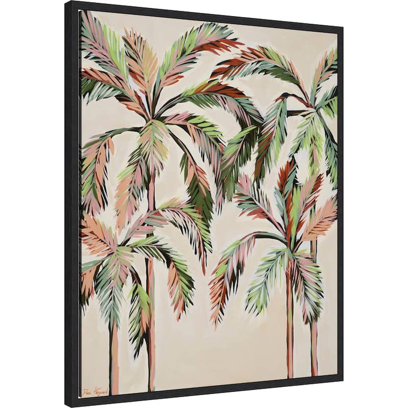 Palm Trees by Dani Heyward Framed Canvas Wall Art Print