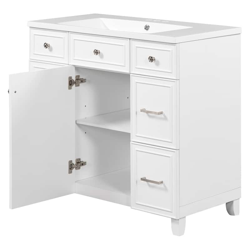 GDFStudio - Zyra Wood 36" Bathroom Vanity