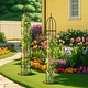 preview thumbnail 4 of 8, Gymax 2-Pack Garden Obelisk Trellis for Climbing Plants Rustproof