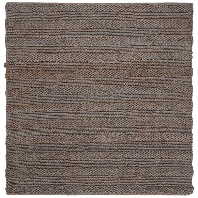 SAFAVIEH Handmade Natural Fiber Zaniyah Jute Rug - 4' Square - Beige