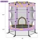 preview thumbnail 1 of 3, Trampoline with Safety Enclosure Net Outdoor Indoor Trampoline Kids