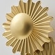 preview thumbnail 8 of 8, 17" Art Deco Gold 3-Light LED Sunbeam Flush Mount Wall Light Sconce