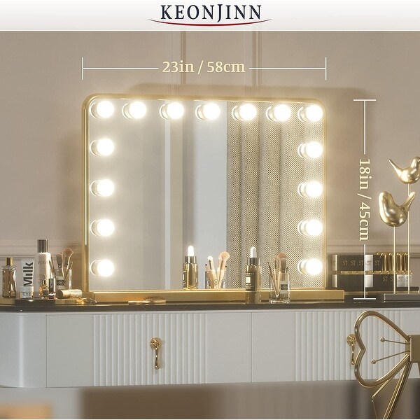 Hollywood Makeup Vanity Mirror with Replaceable LED Bulbs USB Charging Port 10X Magnification Tabletop Wall Mounted On Sale Bed Bath Beyond 35756031