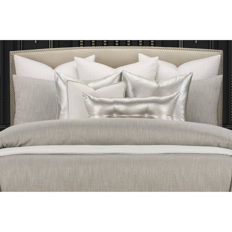 F Scott Fitzgerald Lumiere Truffle Shimmering Luxury Duvet Cover and Insert Set