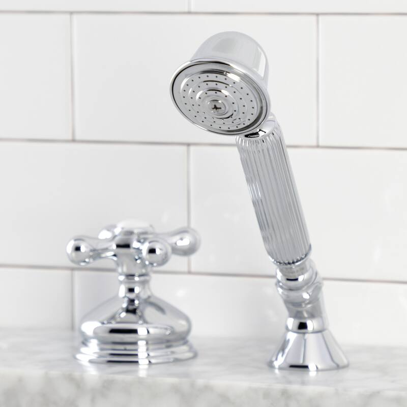 Deck Mount Hand Shower with Diverter for Roman Tub Faucet Bed Bath
