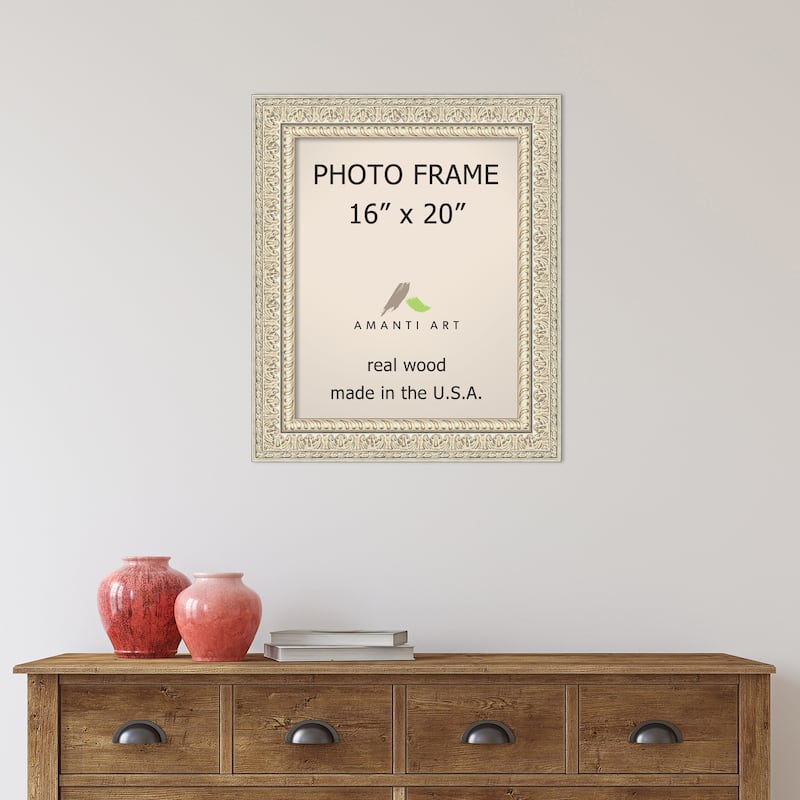 Fair Baroque Cream Ornate Raised Pattern Picture Frame