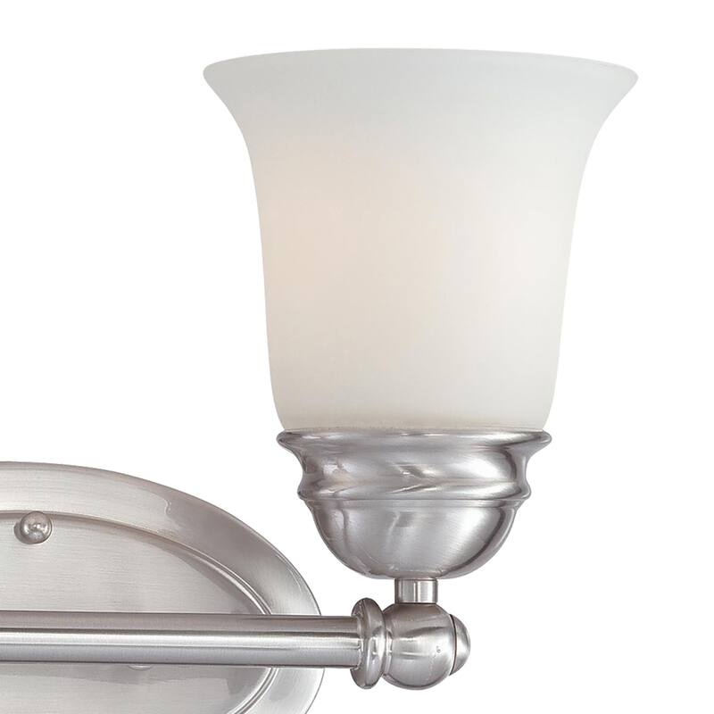 Bella 13-inch Wide 2-Light Vanity Light in Brushed Nickel