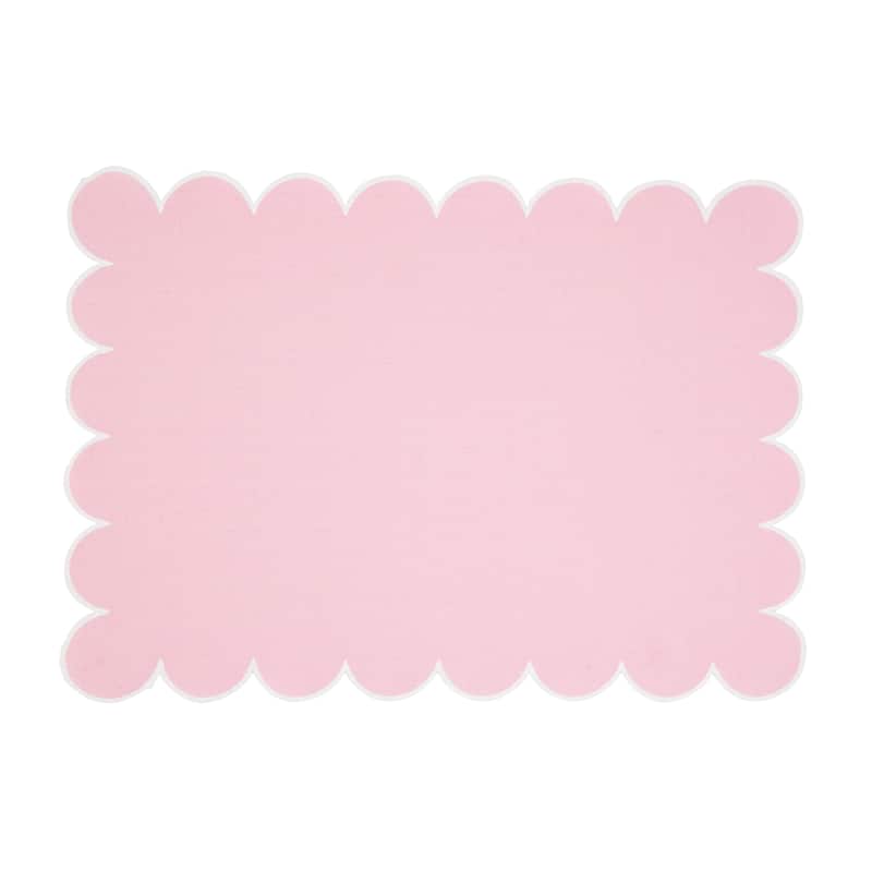 Eco Scallop Border Placemat (Set of 4) - 14"x20"