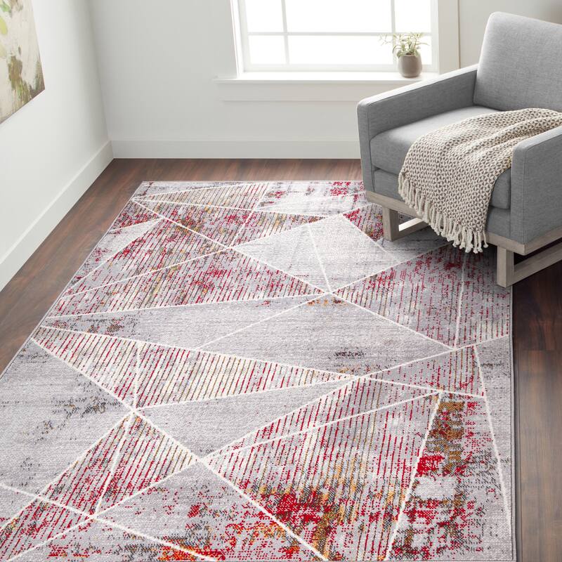 World Rug Gallery Geometric Modern Area Rug