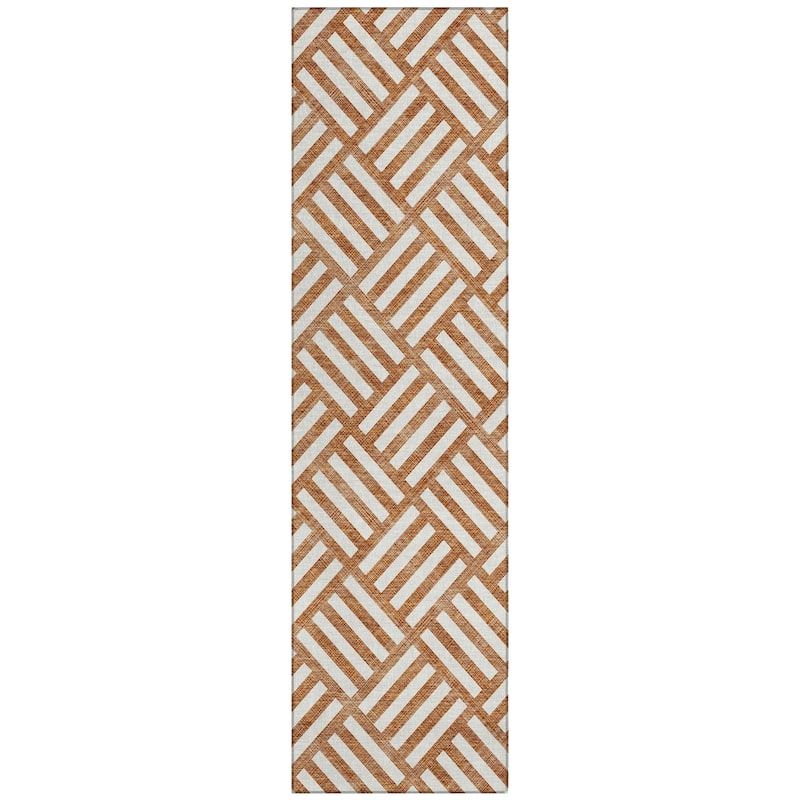 Machine Washable Indoor/ Outdoor Chantille Geo Modern Rug