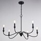 preview thumbnail 4 of 9, Vaxcel Lighting H0298 6 Light 30" Wide Candle Style Chandelier