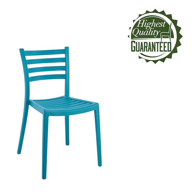 Porthos Home Faro Dining Chairs Set Of 2, PP Plastic, Stackable Design
