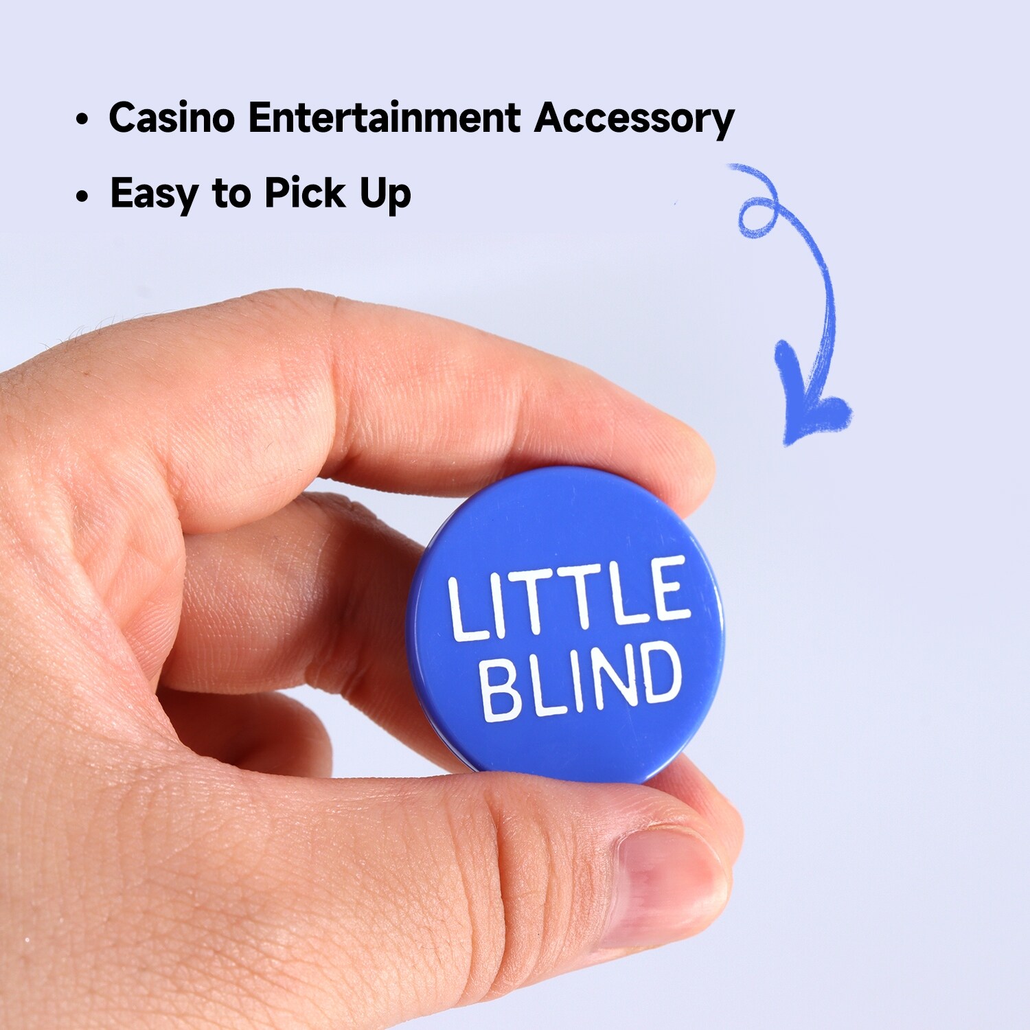 5pcs Little Blind, Big Blind, Missed Bling, Kill, Reserved Poker Buttons Poker B