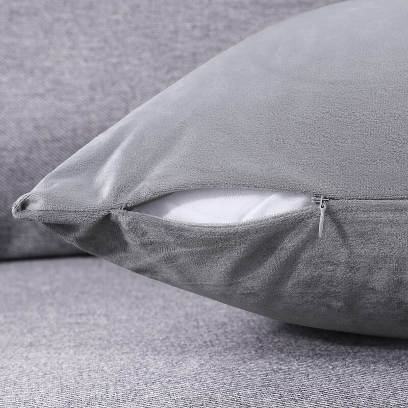 Deconovo Velvet Throw Pillow Covers 4 PCS (Cover Only)