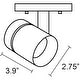 preview thumbnail 6 of 5, Parry - Modern Black Integrated LED Spotlight with Adjustable Light Head, Flush Mount Spotlight and Wall Sconce - 5.12" x 6"
