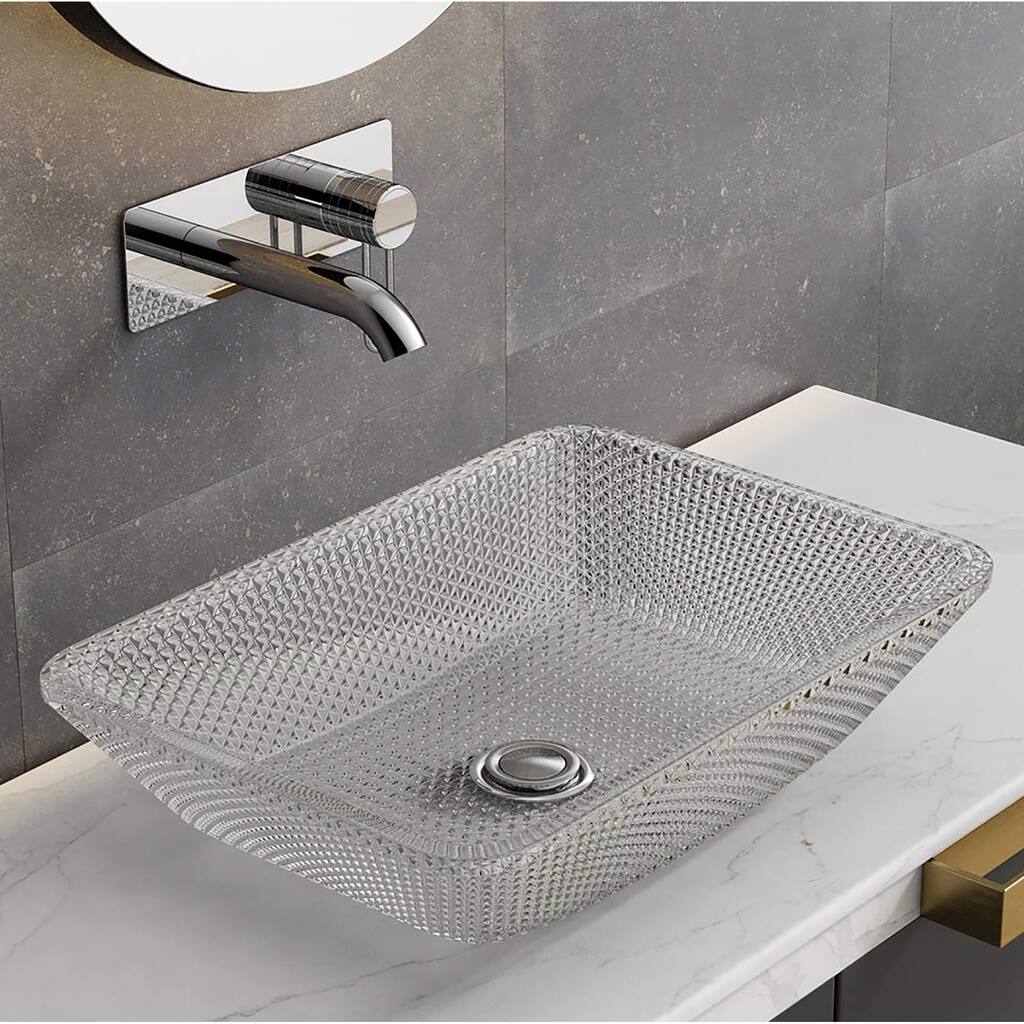 Clihome Above Counter Rectangular Vanity Sink