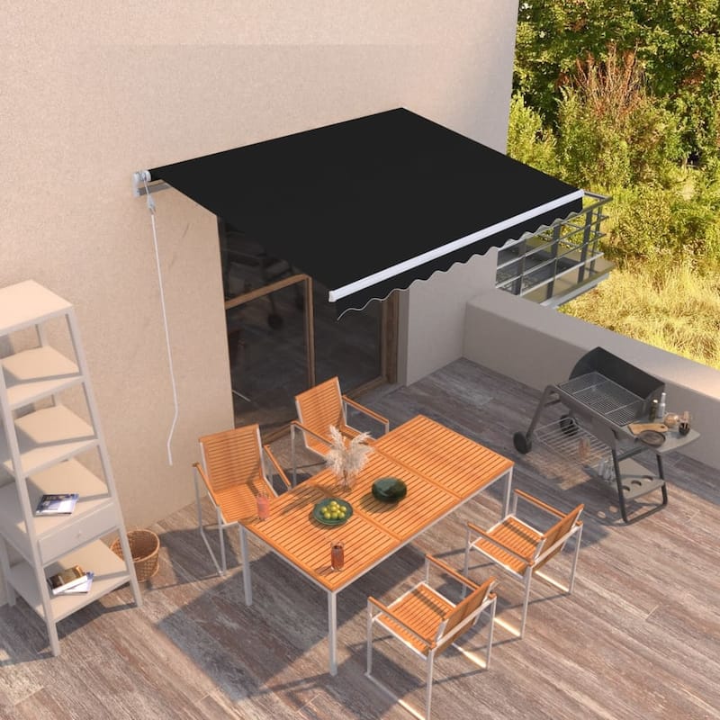 vidaXL Electric Awning Retractable Canopy Sunshade Shelter for Garden Porch