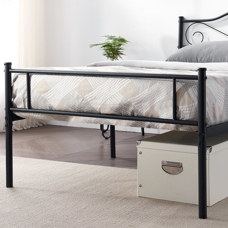 Taomika 3-Pieces Bed Frame and Modern Nightstands Sets