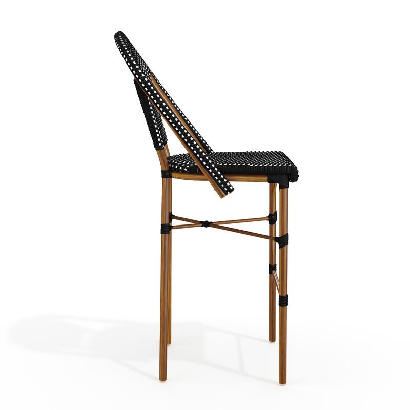 Martha Stewart 2PK All-Weather Stackable Patio Bistro Bar Stools - 18.5"W x 23.25"D x 45.75"H