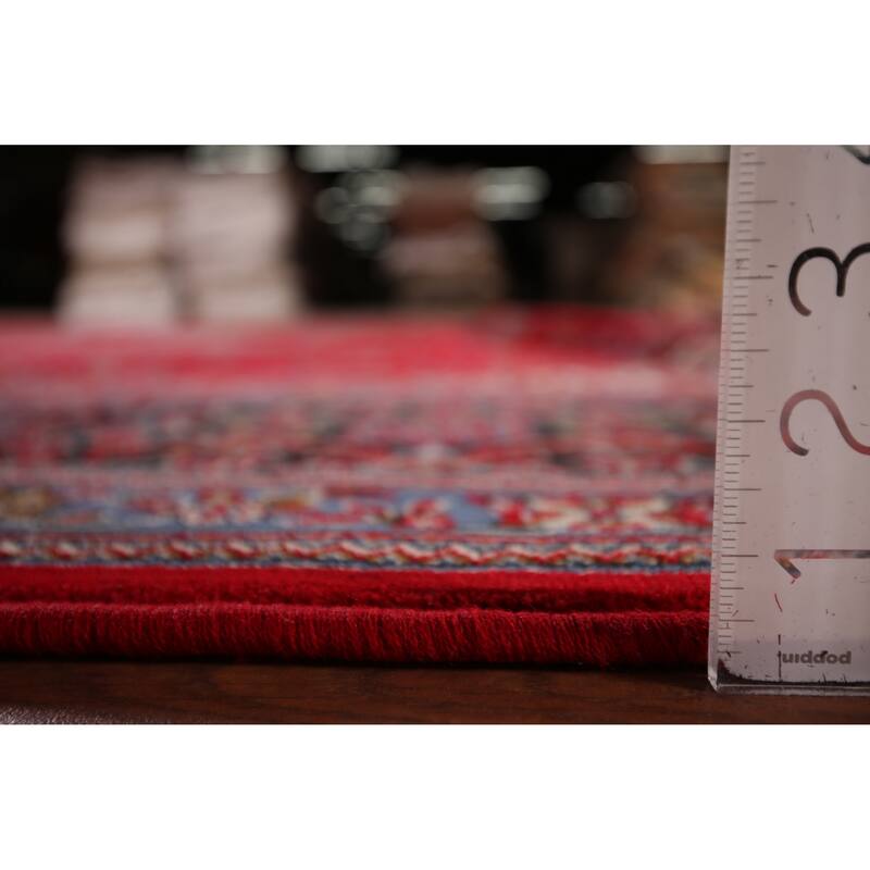 Traditional Floral Kashan Turkish Area Rug Bedroom Machine-Made Carpet - 9'8" x 13'3"