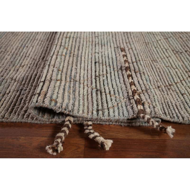 Trellis Moroccan Large Area Rug Handmade Oriental Wool Carpet - 10'0"x 15'4"