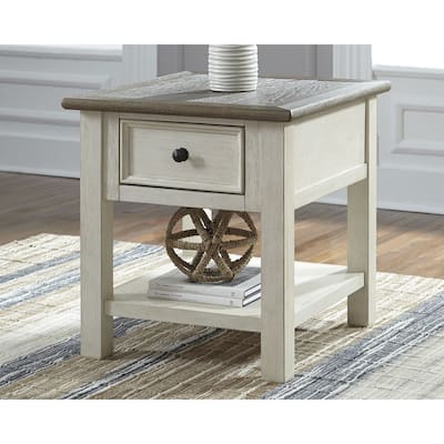 Bolanburg Antique White/Brown Casual End Table