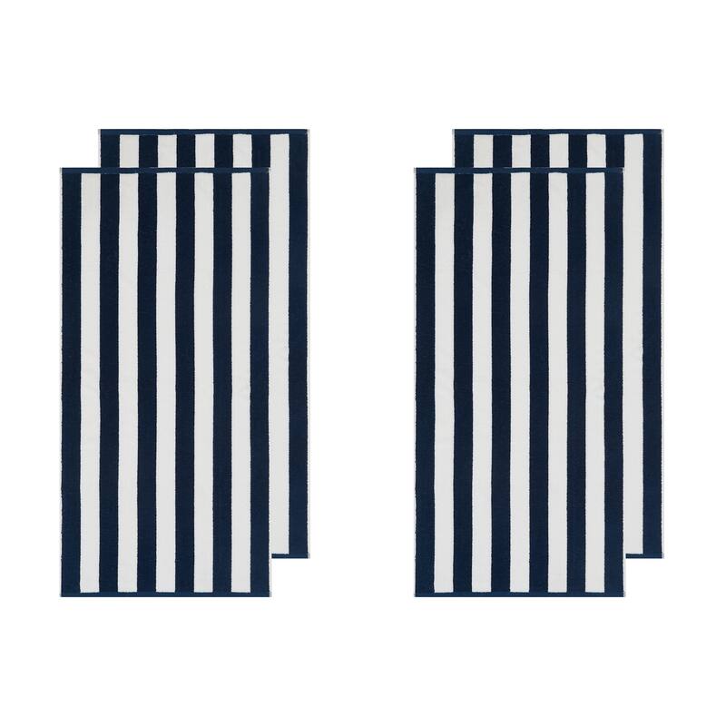 4 Pack - Oceanfront Resort Classic Cabana Beach Towel