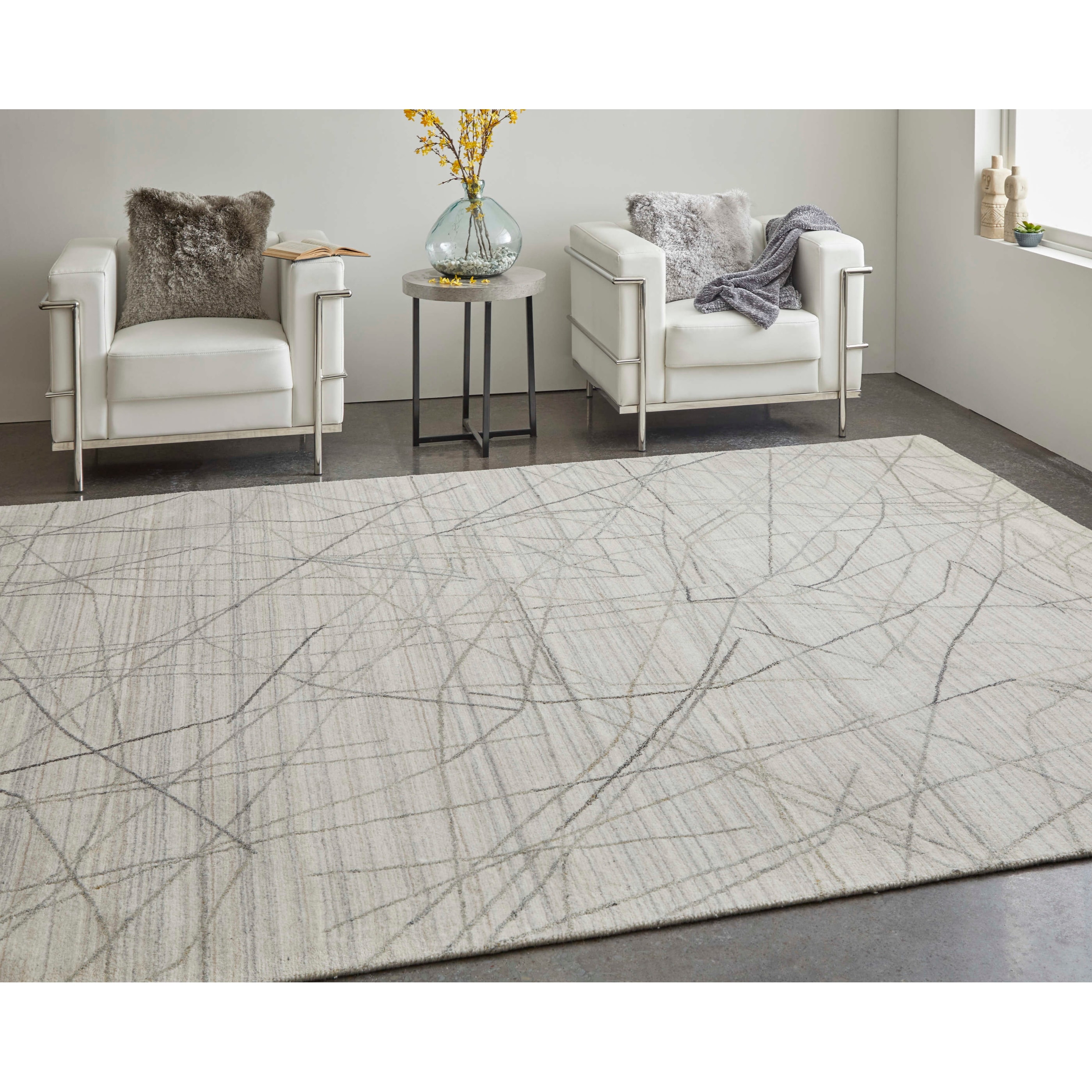 Grand Bazaar Archor Hand Woven Abstract Modern Area Rug