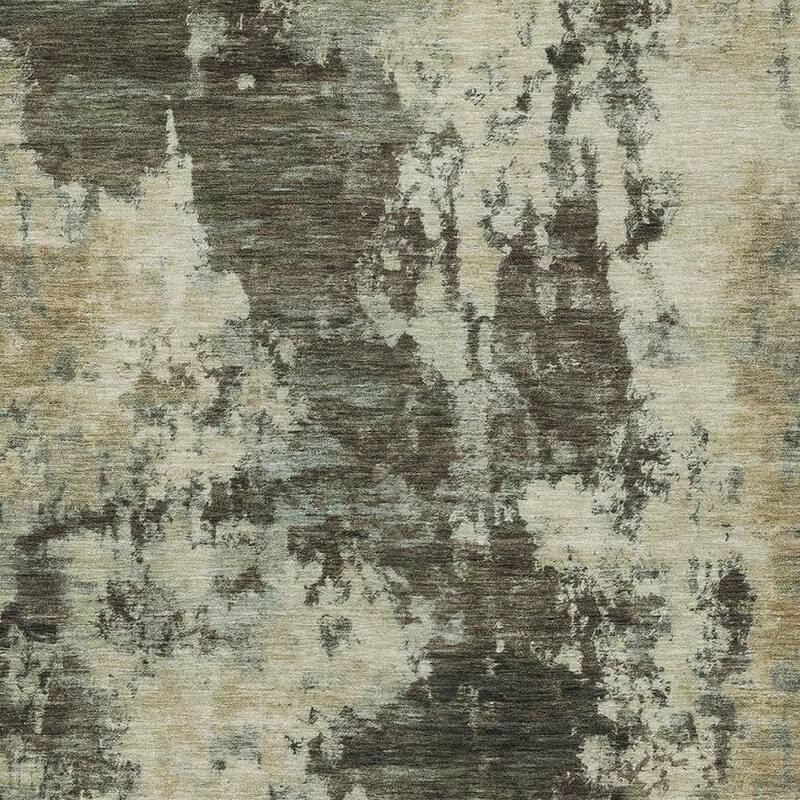 HomeRoots Abstract Transitional Rectangle Outdoor Rug - 10' X 14'