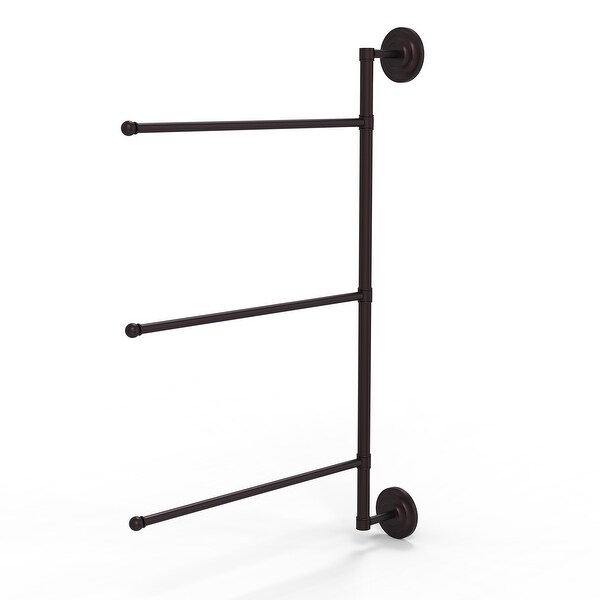 Allied Brass Prestige Que New Collection 3 Swing Arm Vertical 28-in Towel Bar