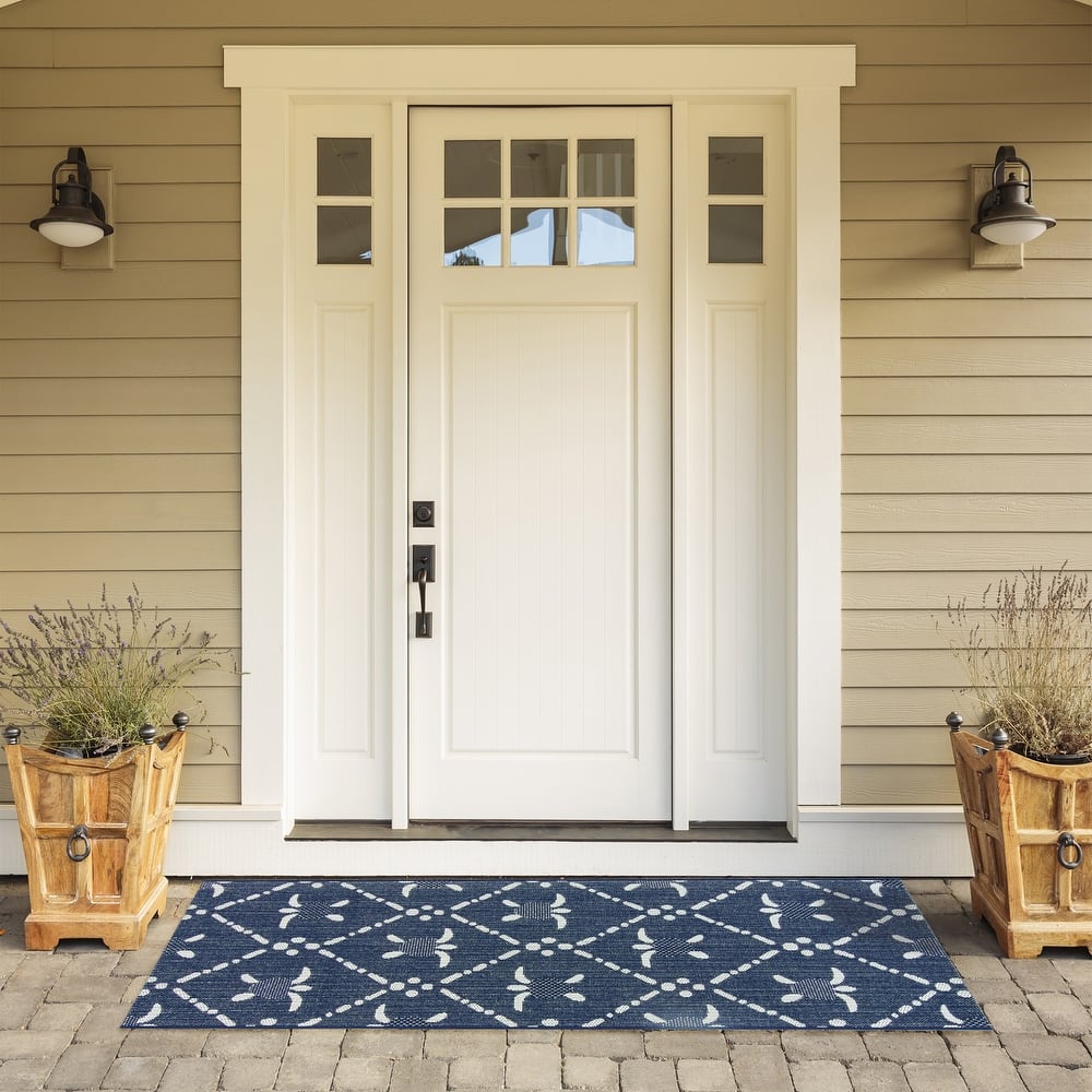 Reyn Spooner Tradewinds Hawaiian Tropical UV Protected Polypropylene Flatweave Indoor/ Outdoor Area Rug Collection