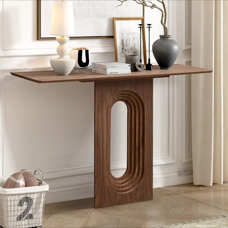Modern 47" Narrow Console Table for Living Room Entryway Use
