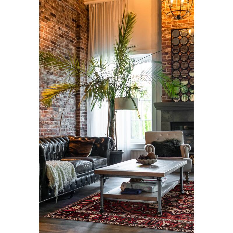 ECARPETGALLERY Hand-knotted Kayseri Vintage Red Wool Rug - 6'9 x 9'11