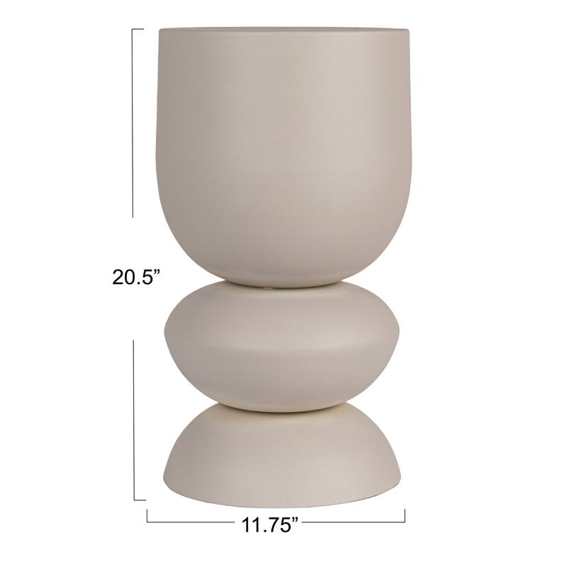 Metal Stacked Bulb Side Table