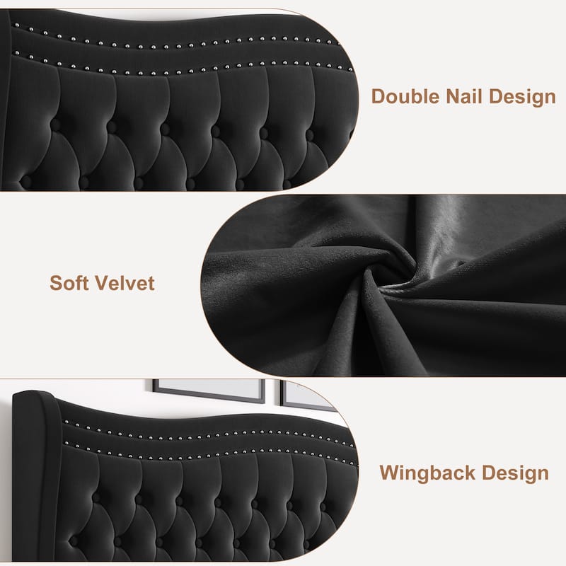 Modern Platform Bed,Full,Queen,King