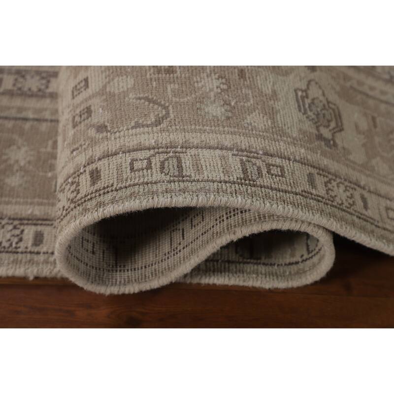 Distressed Tabriz Persian Vintage Rug Handmade Oriental Wool Carpet - 6'6"x 9'8"