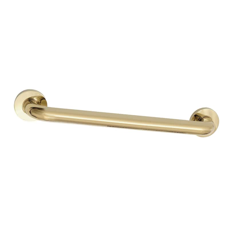 Meridian 16-Inch x 1-1/4-Inch O.D Grab Bar - Polished Brass
