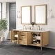 preview thumbnail 6 of 37, James Martin Vanities Laurent 72" Double Vanity, Light Natural Oak