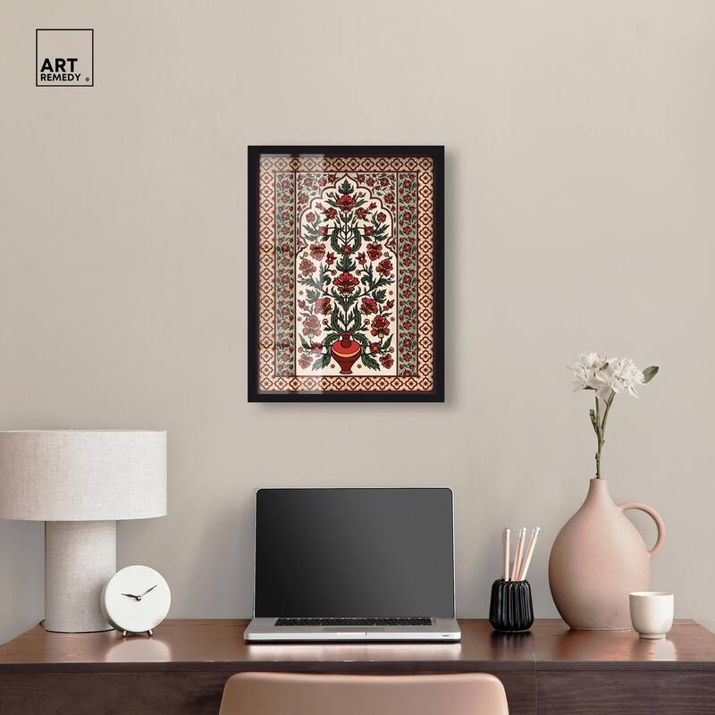 Royal Floral Mat Shadowbox by Art Remedy