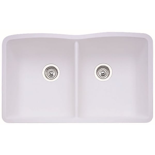 Blanco 440185 Diamond 32" Undermount Double Basin Composite Kitchen Sink