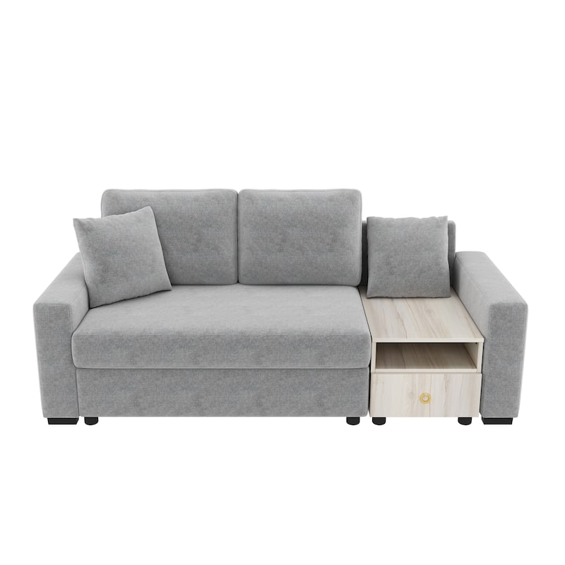 Roomfitters Modern Modular Sofa Couch with Storage Armrest and Center Console, 79 Inch