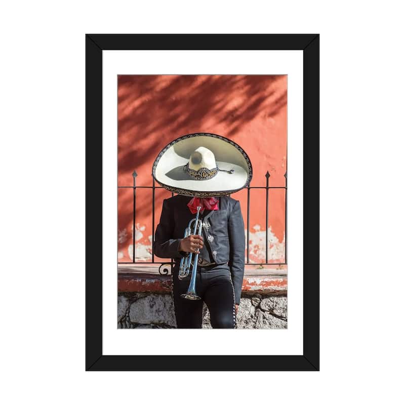 iCanvas "Mariachi I" by Matteo Colombo PFA - Black - 32x24x1