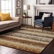 preview thumbnail 31 of 132, Premium Washable Super Soft Modern Ombre Stripe Mayfield Rug Mocha - 10' x 14'