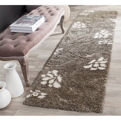 SAFAVIEH Florida Shag Nanny Floral Scroll 1.2-inch Thick Rug