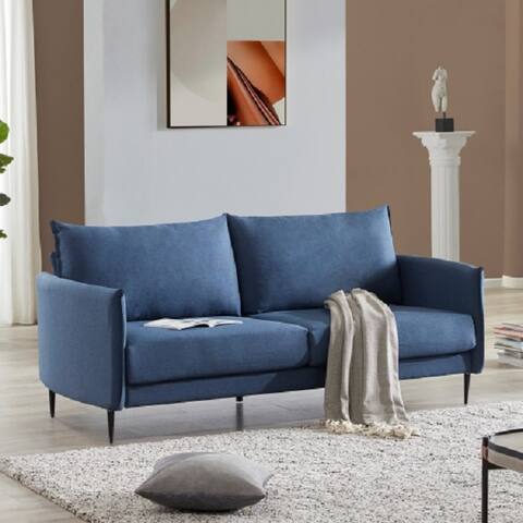 65.8" Modern Design Couch Soft Linen Upholstery Loveseat for Compact Living Space, Apartment, Dorm.