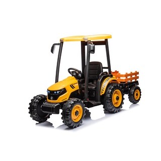 Licensed Mercedes-Benz G63 24V 2-Seater Ride on Car with Remote Control, 4WD, Suspension, LED Headlight, Music - Yellow