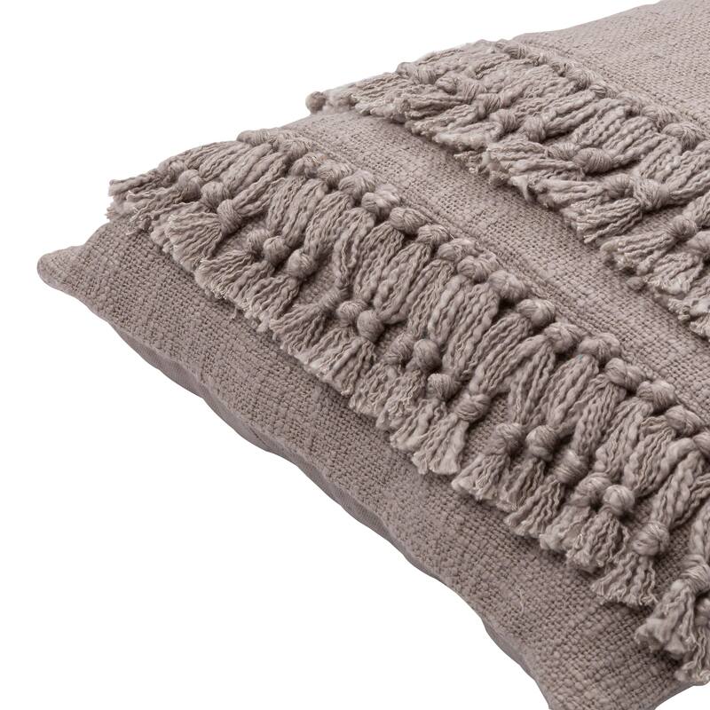 Miloh Tassel Fringe Accent Throw Pillow