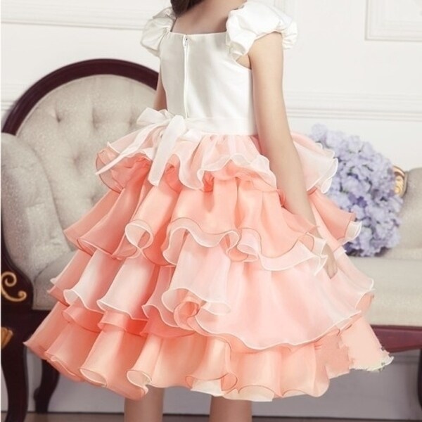 orange frock for baby girl