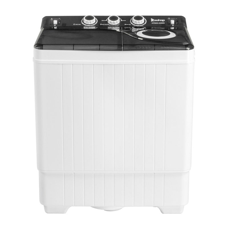 Costway 1.5 cu. ft. Portable Semi-Automatic Twin Tub Washer and